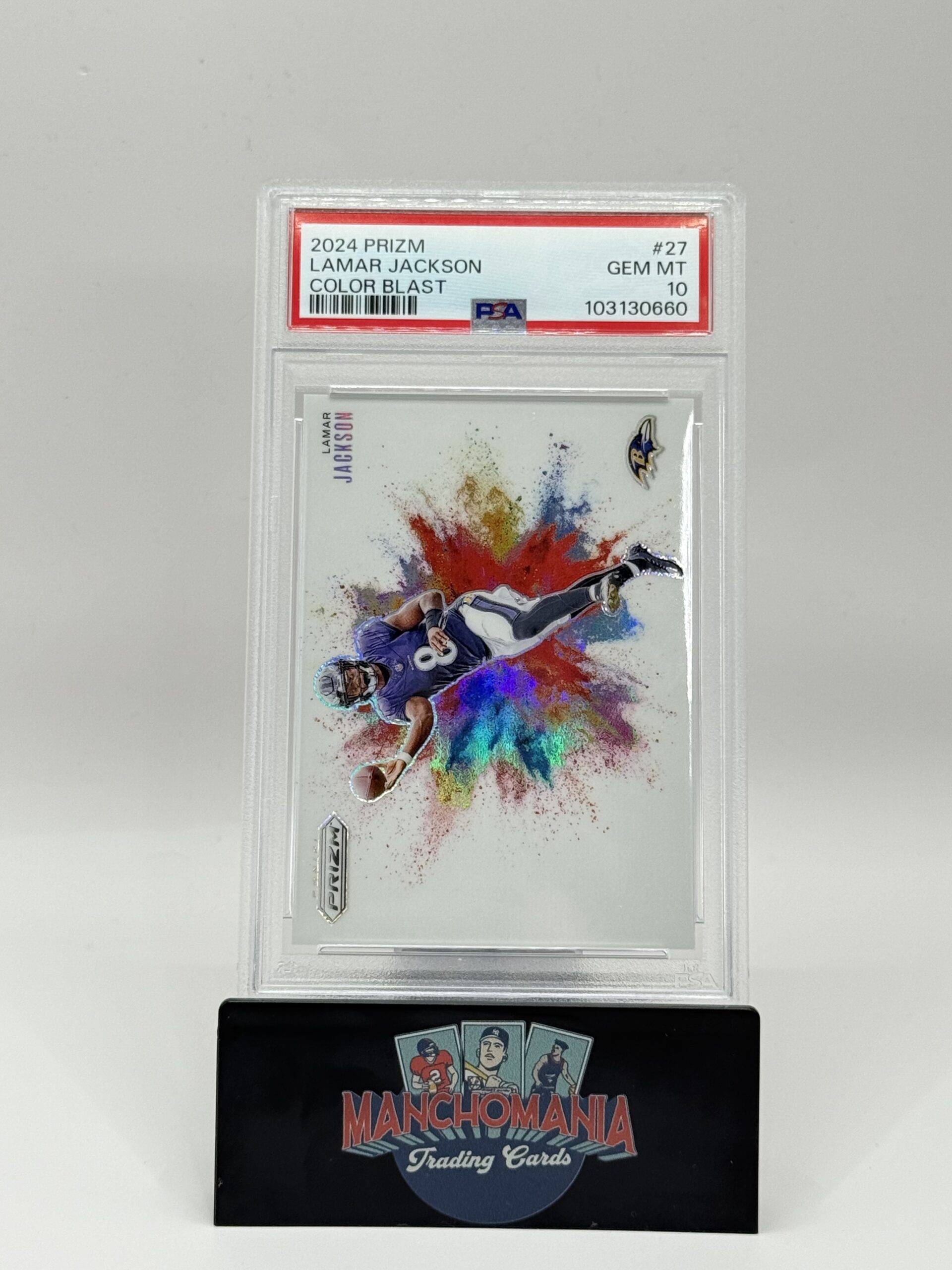 2024 Prizm Color Blast Lamar Jackson image 0