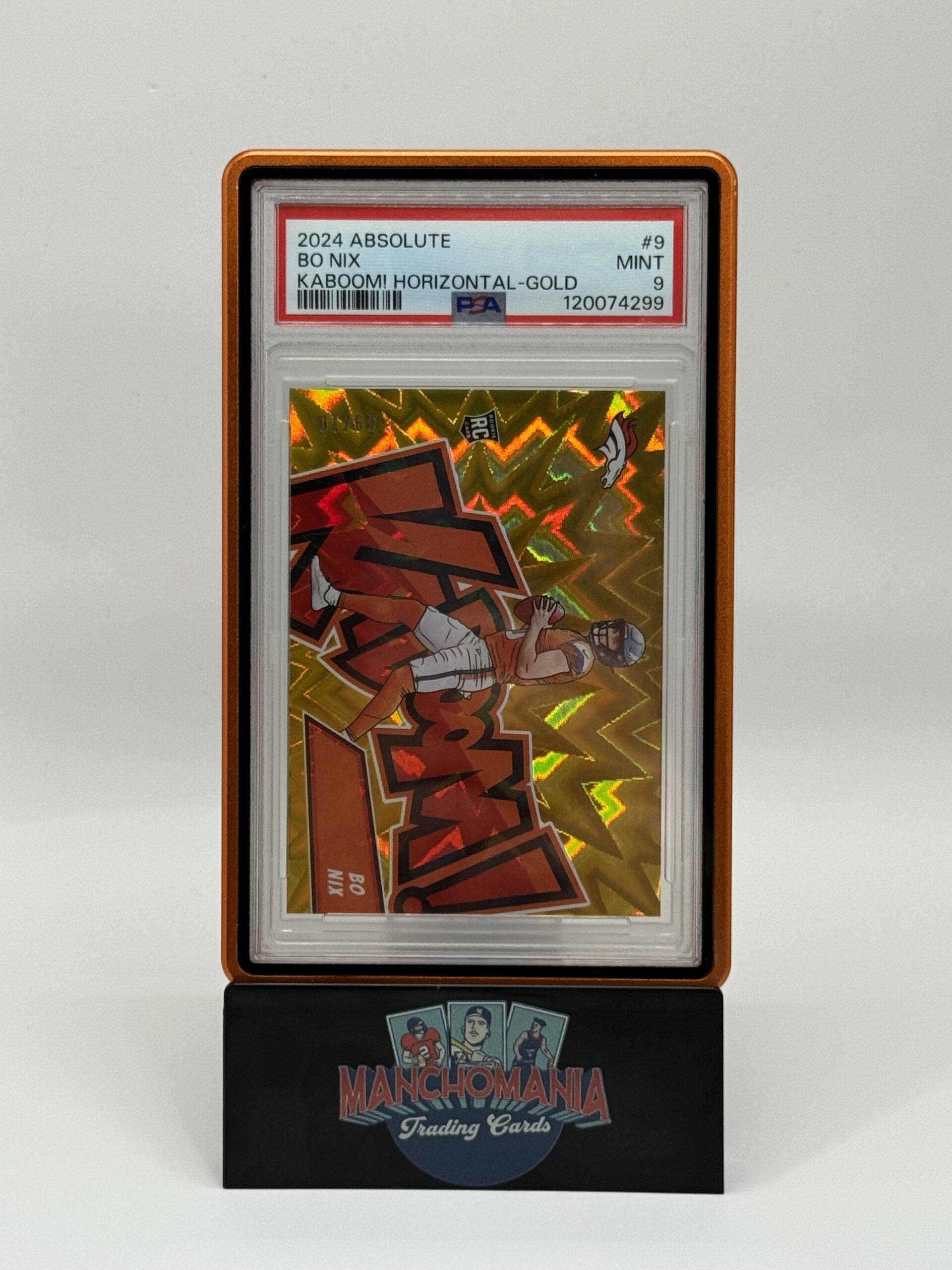 2024 Absolute Gold Kaboom Bo Nix RC image 0