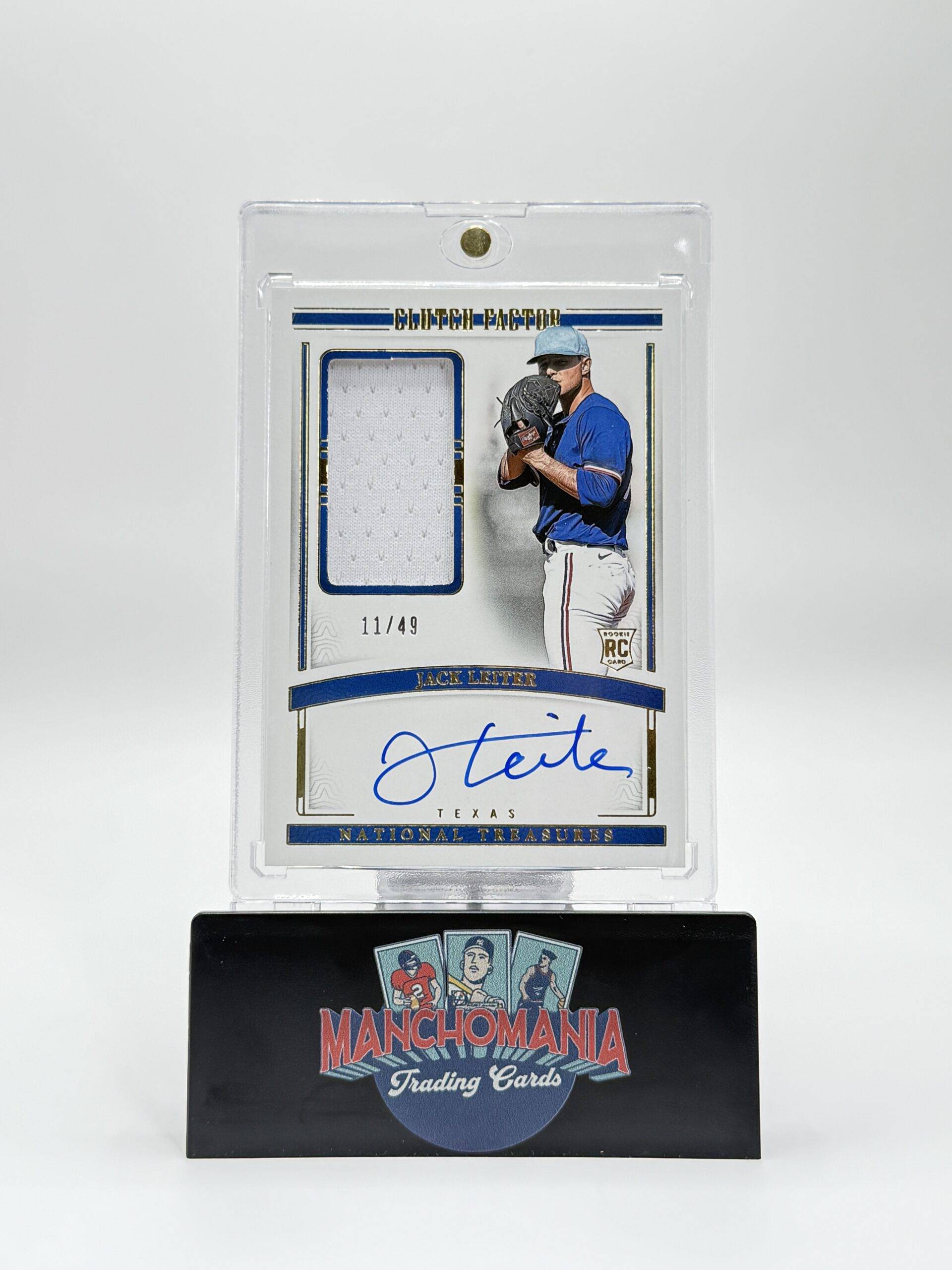 2024 National Treasures Clutch Factor RPA Jack Leiter RC image 0