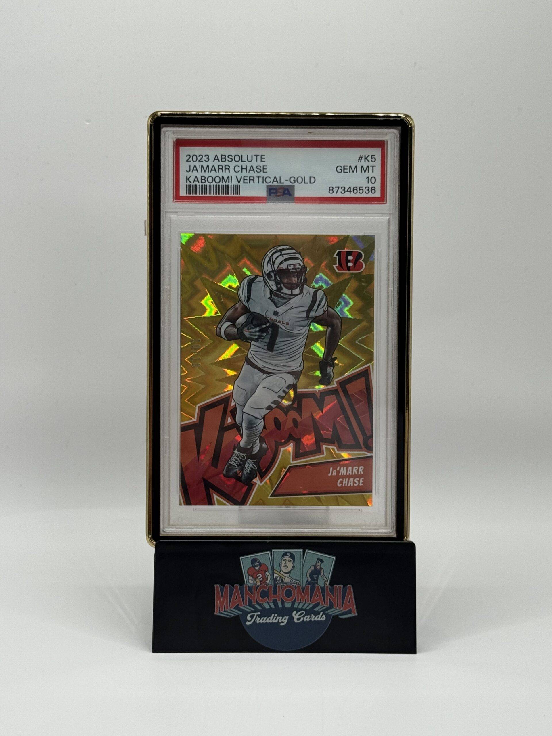 2023 Absolute Gold Vertical Kaboom Ja’Marr Chase image 0