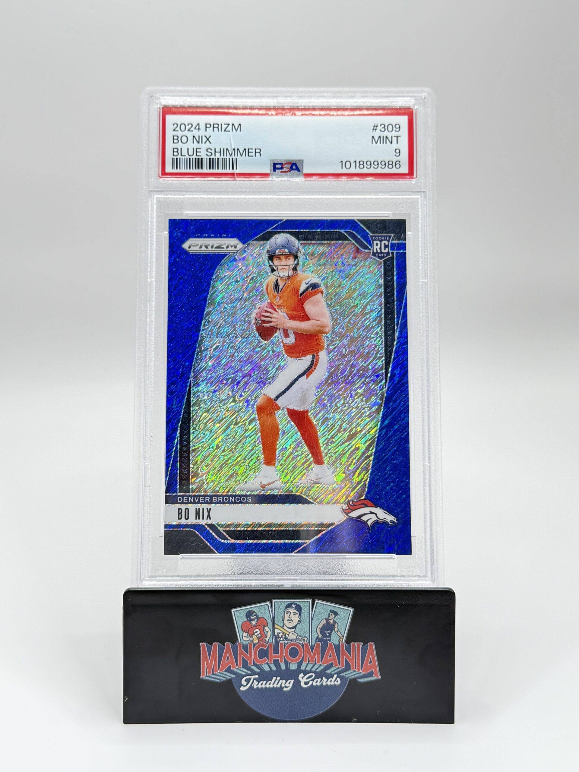 2024 Blue Shimmer Bo Nix RC image 0