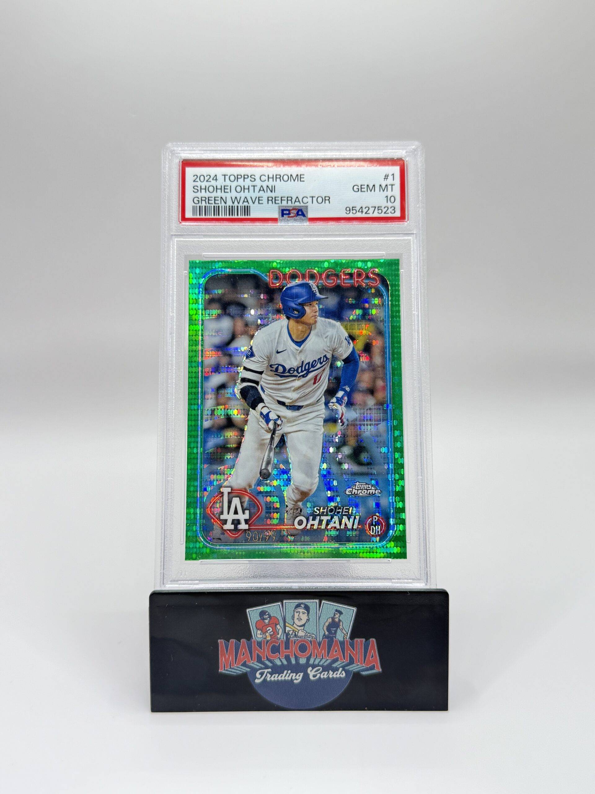 2024 Topps Chrome Green Wave Refractor Shohei Ohtani image 0