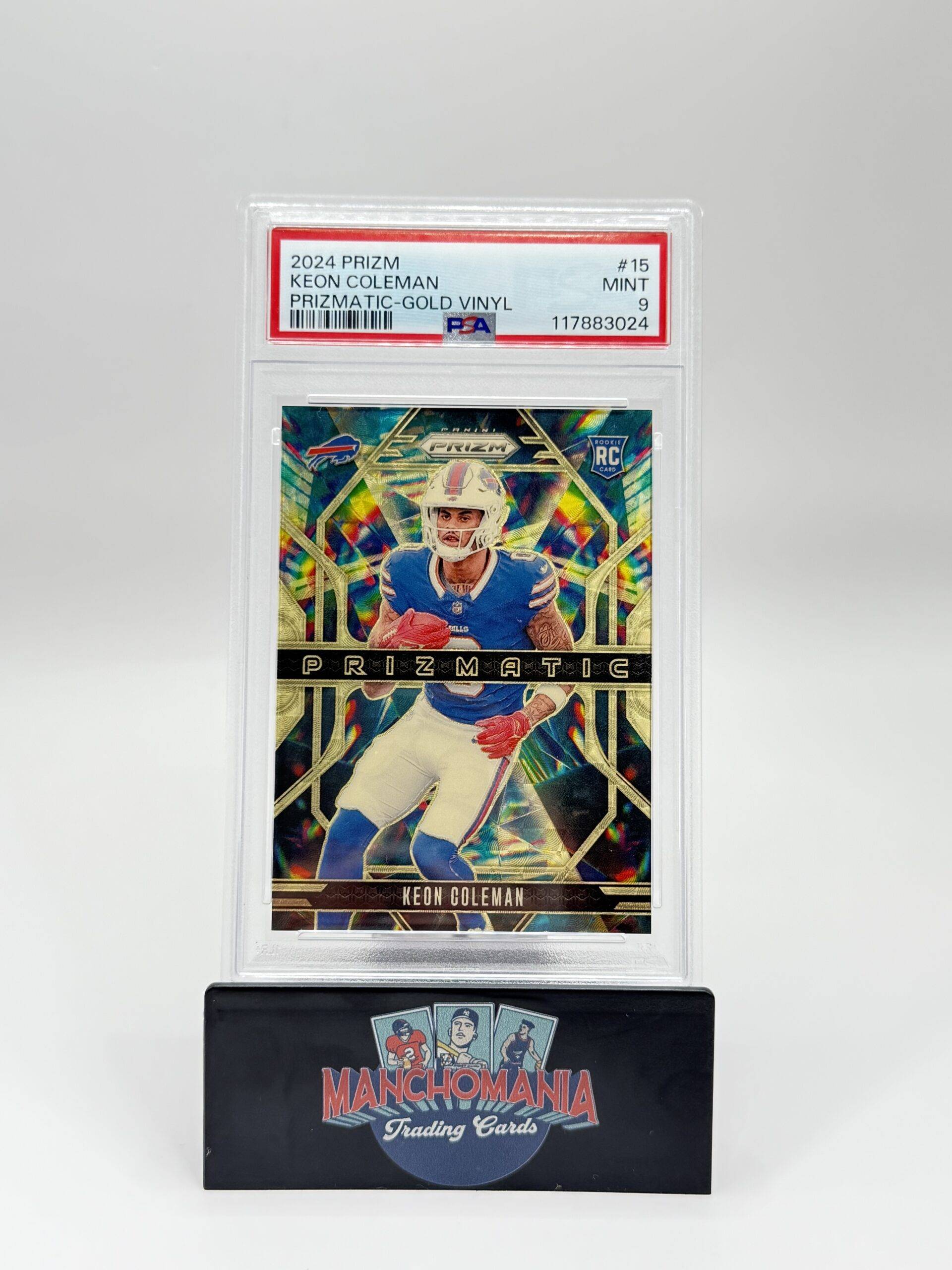 2024 Prizmatic Gold Vinyl Keon Coleman RC image 0