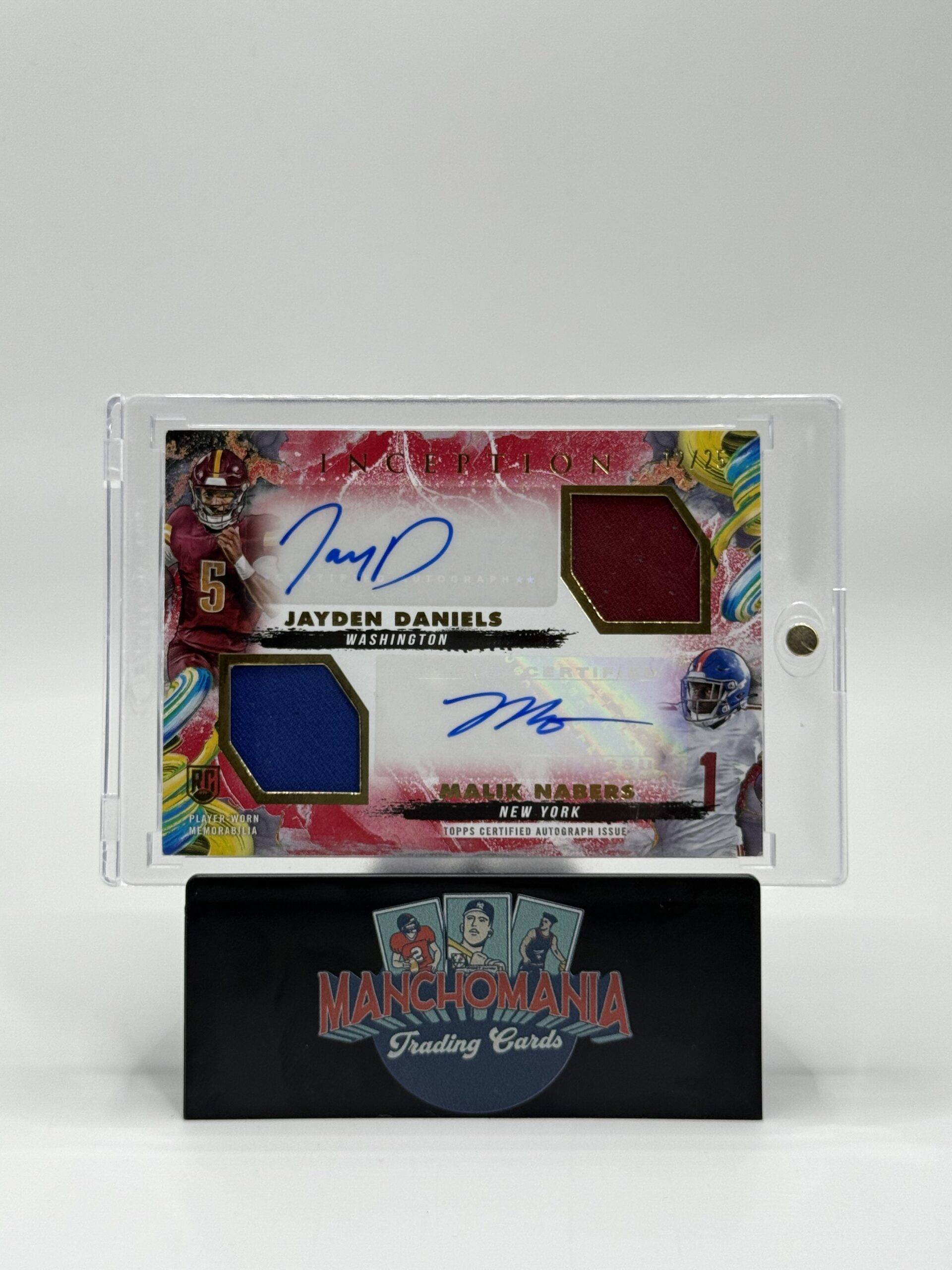 2024 Inception Dual RPA Jayden Daniels/Malik Nabers RC image 0