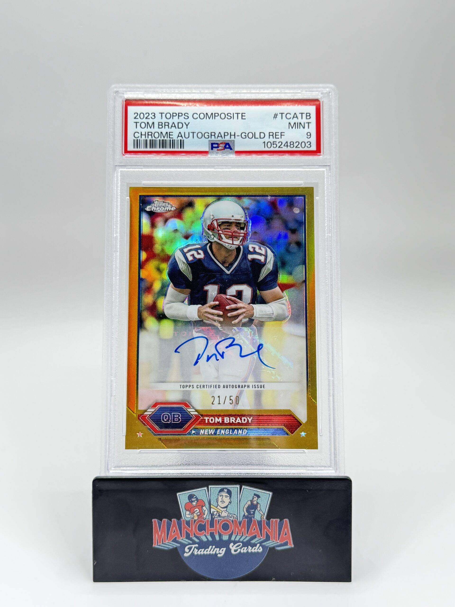 2023 Topps Composite Chrome Auto Gold Refractor Tom Brady image 0