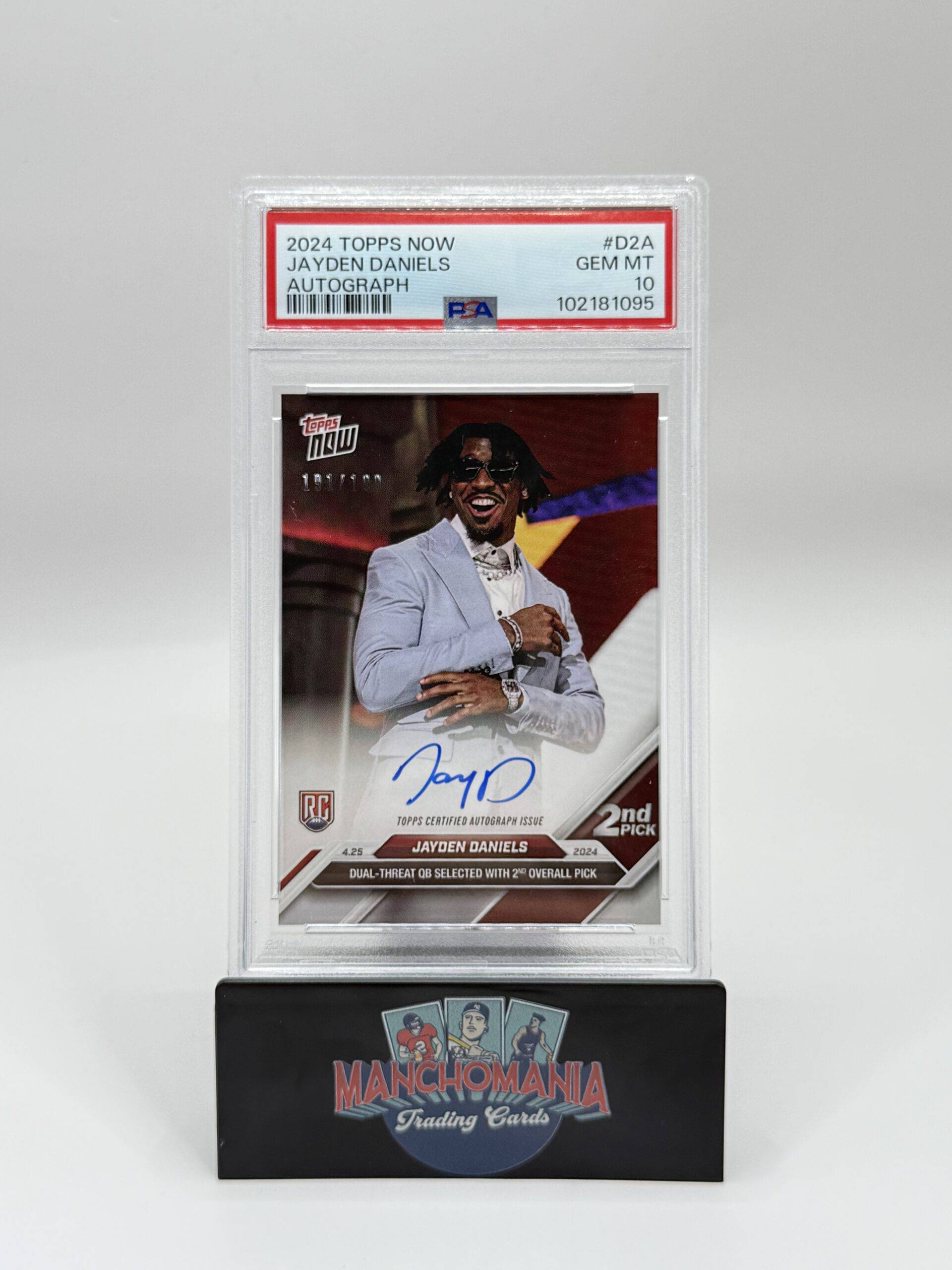 2024 Topps Now Jayden Daniels Auto image 0