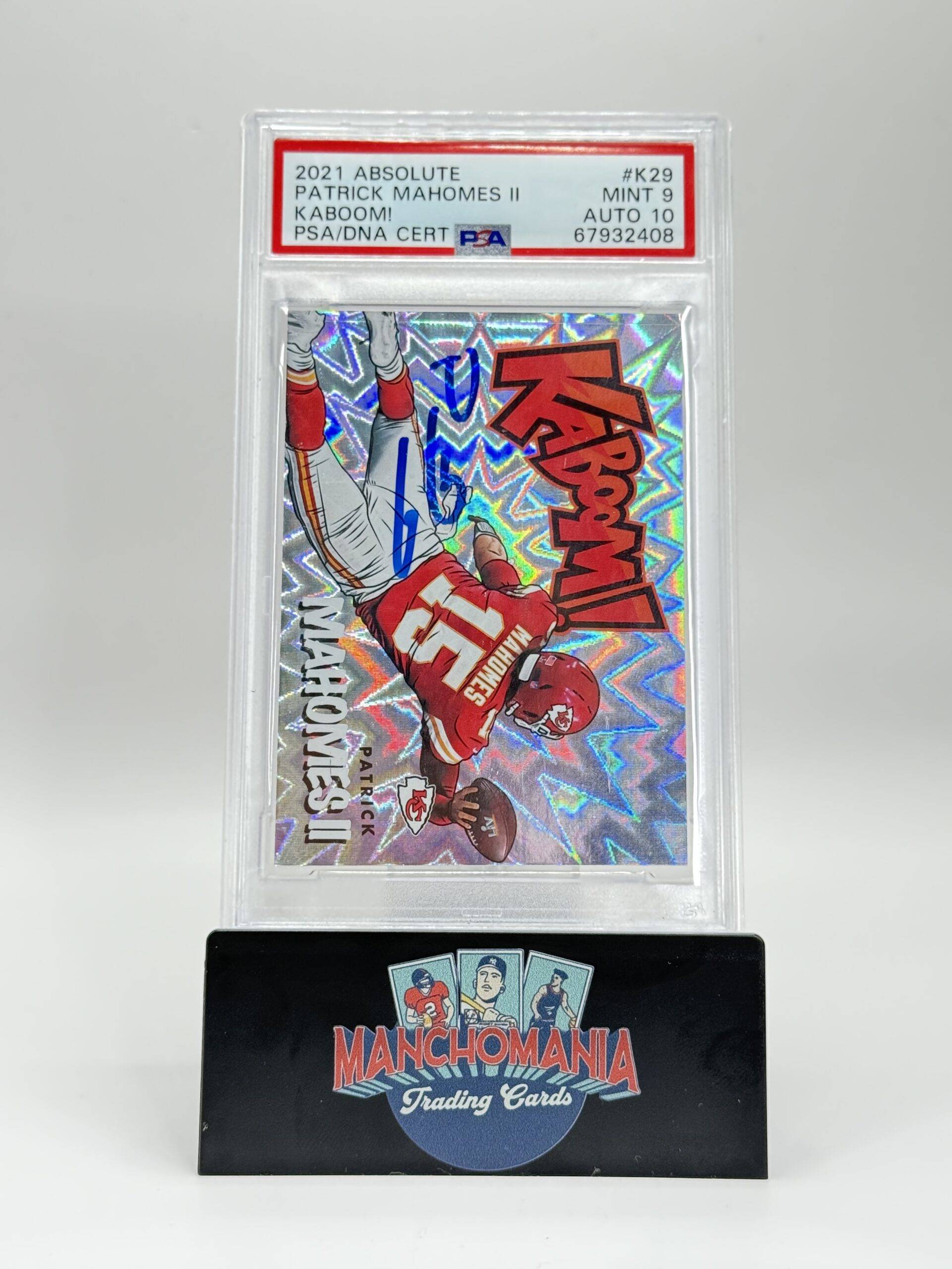 2021 Absolute Kaboom Auto Patrick Mahomes II image 0