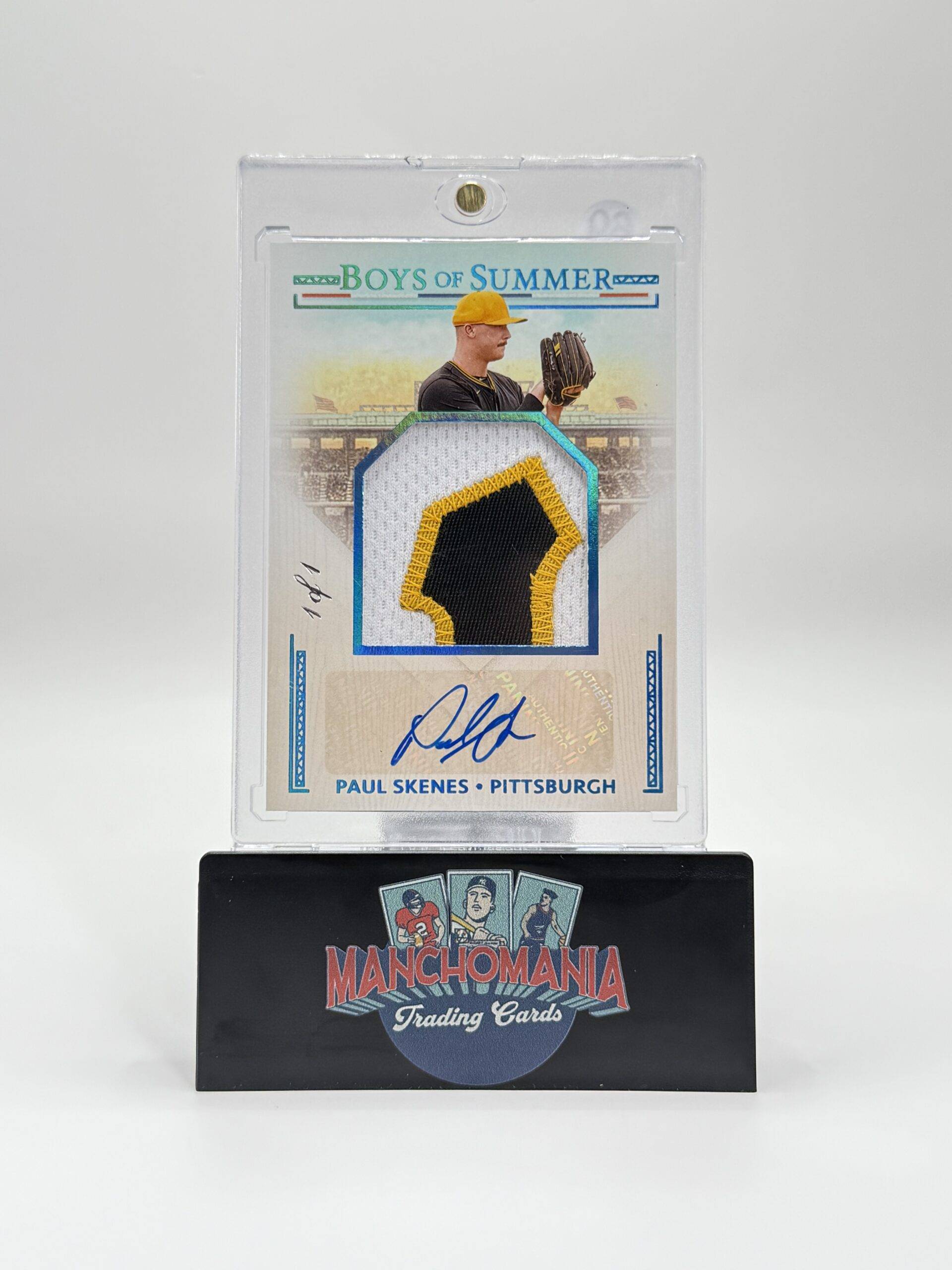 2024 Boys Of Summer Jumbo Material Signatures RPA 1/1 Paul Skenes RC image 0