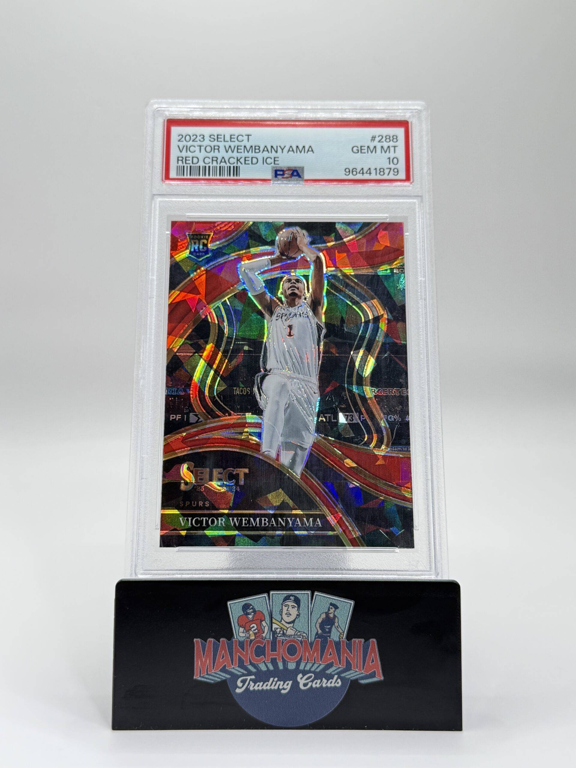 2023-24 Select Red Cracked Ice Victor Wembanyama RC image 0