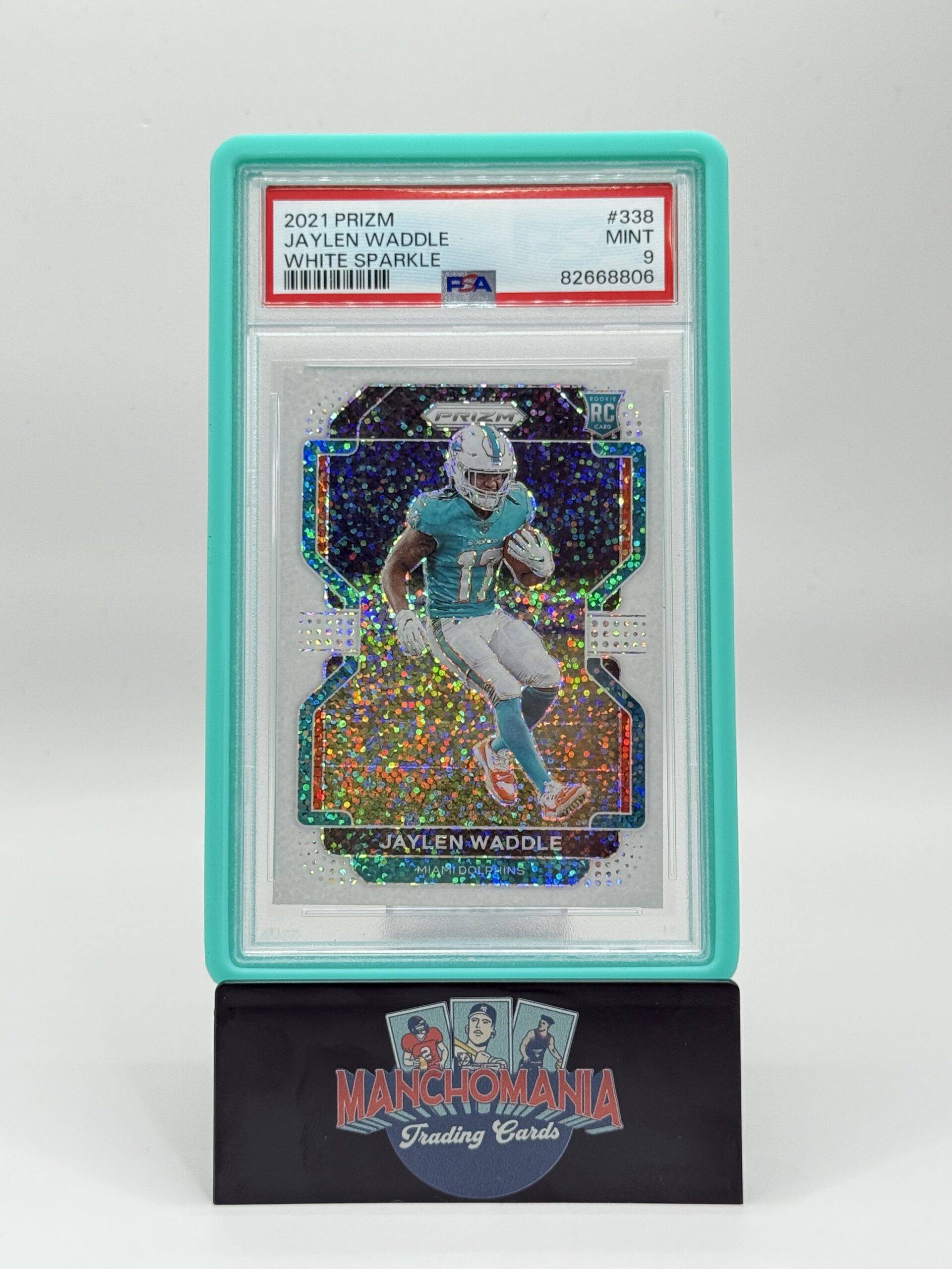 2021 White Sparkle Jaylen Waddle RC image 0