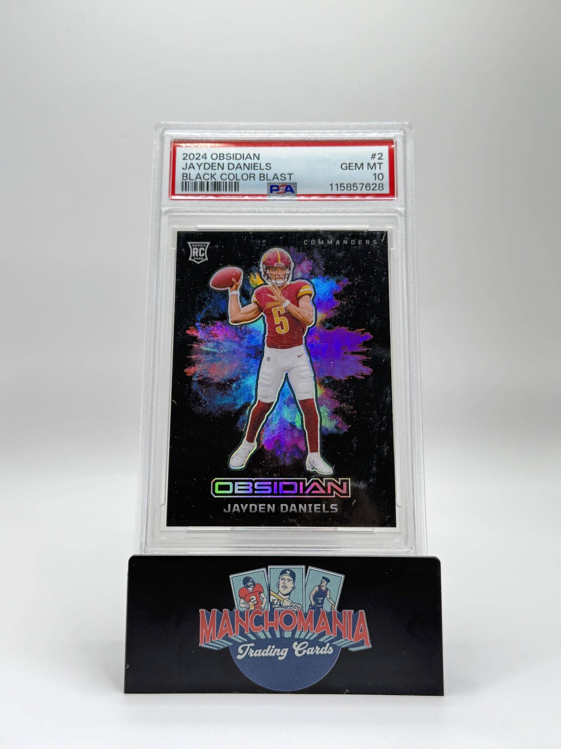 2024 Obsidian Black Color Blast Jayden Daniels RC image 0