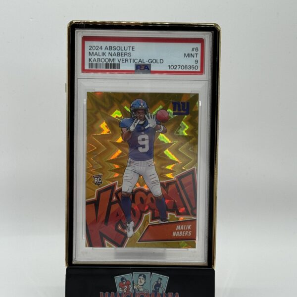 2024 Absolute Gold Vertical Kaboom Malik Nabers RC