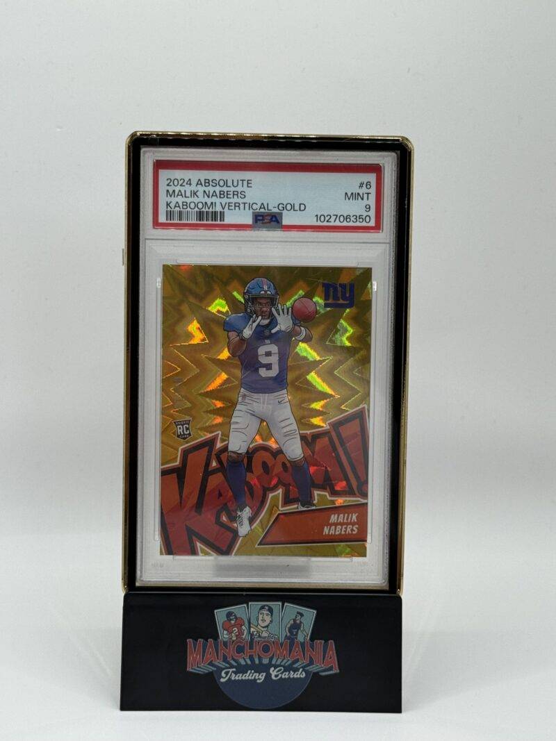2024 Absolute Gold Vertical Kaboom Malik Nabers RC