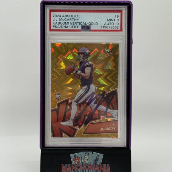 2024 Absolute Gold Vertical Kaboom JJ McCarthy RC Auto