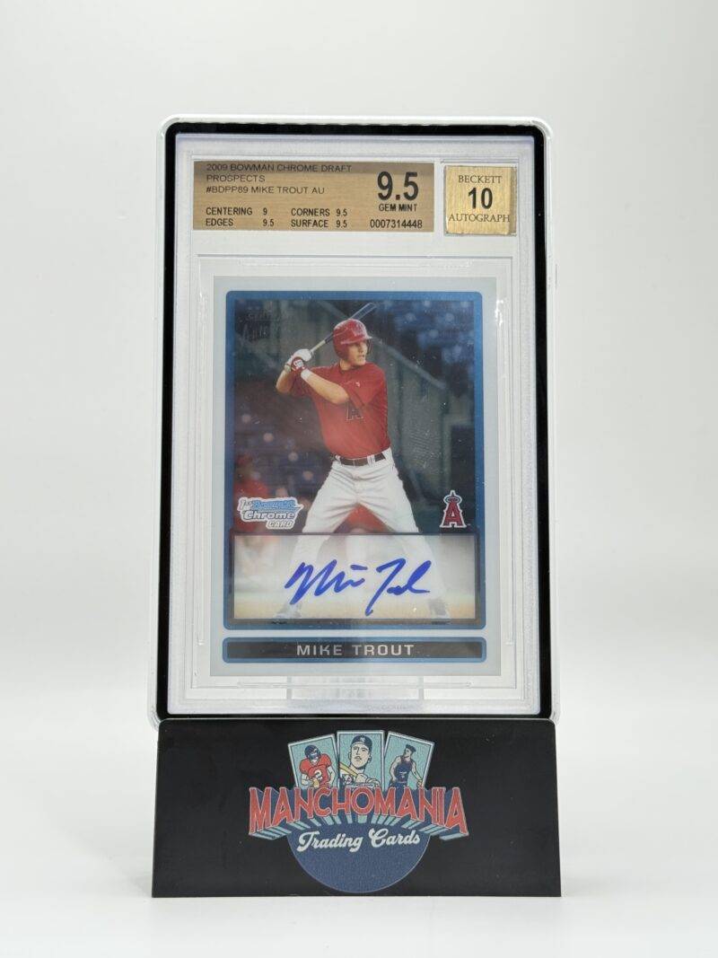 2009 1st Bowman Chrome Draft Prospects Auto Mike Trout