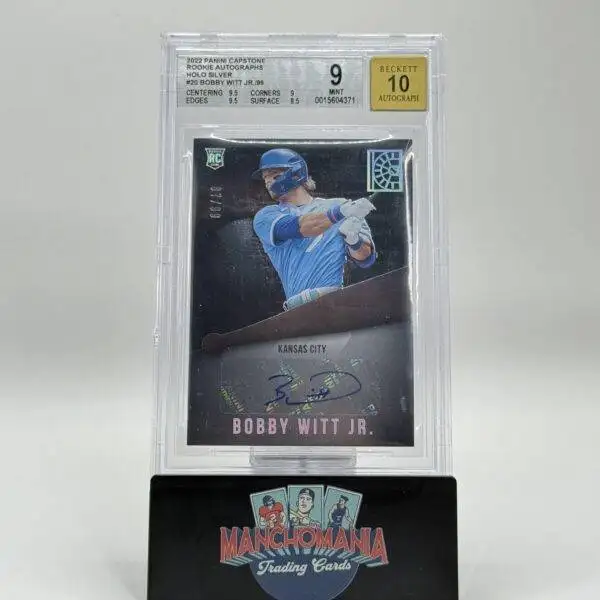 2022 Panini Capstone Silver Holo Auto Bobby Witt Jr. RC