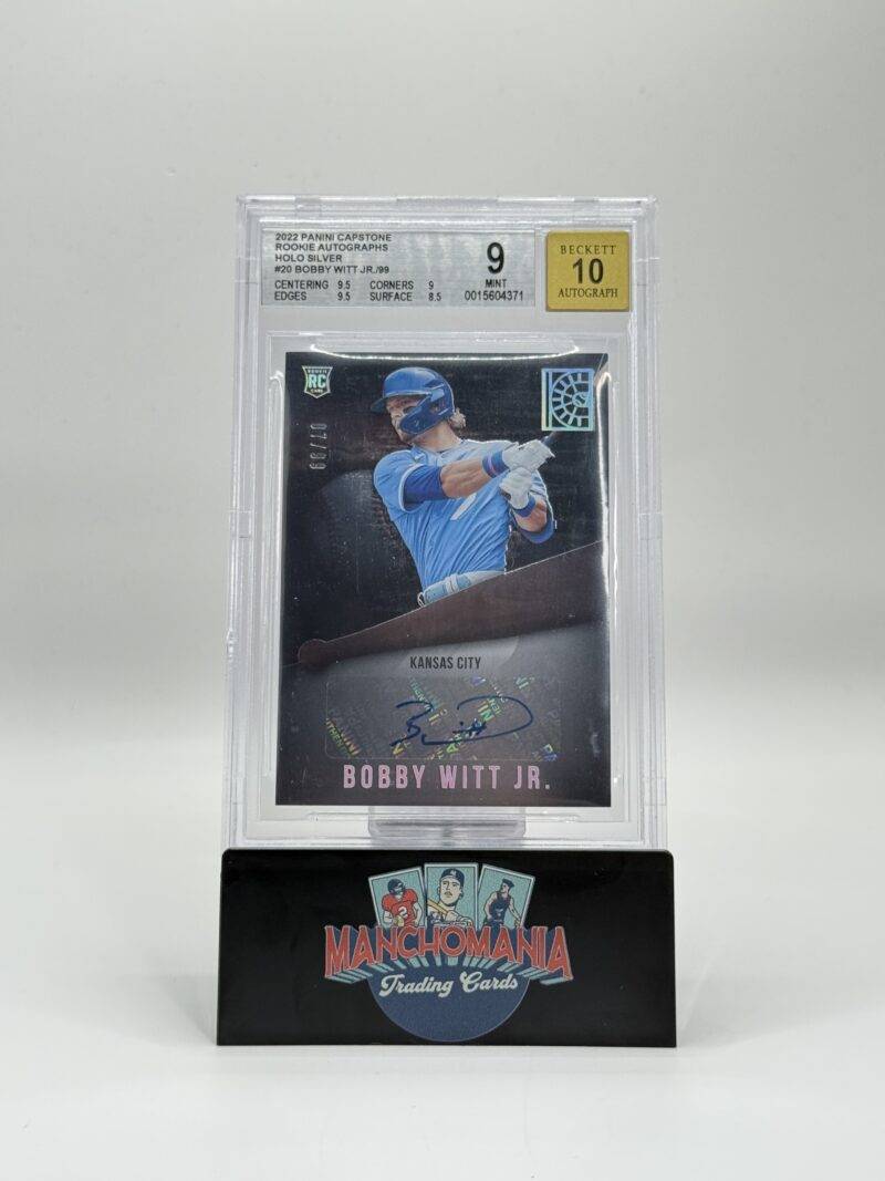 2022 Panini Capstone Silver Holo Auto Bobby Witt Jr. RC