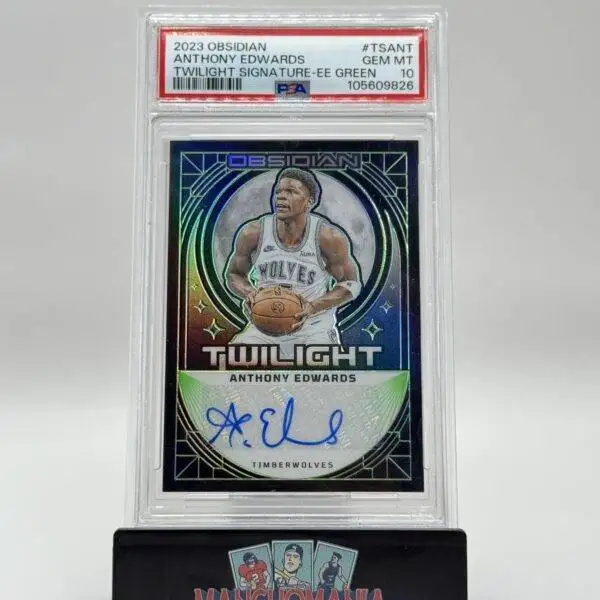 2023-24 Obsidian Green Twilight Auto Anthony Edwards