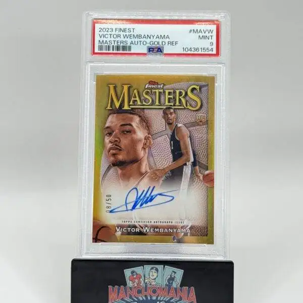 2023 Topps Finest Masters Gold Refractor Victor Wembanyama Auto