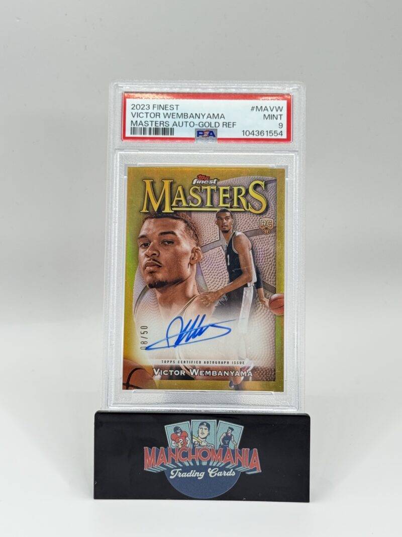 2023 Topps Finest Masters Gold Refractor Victor Wembanyama Auto