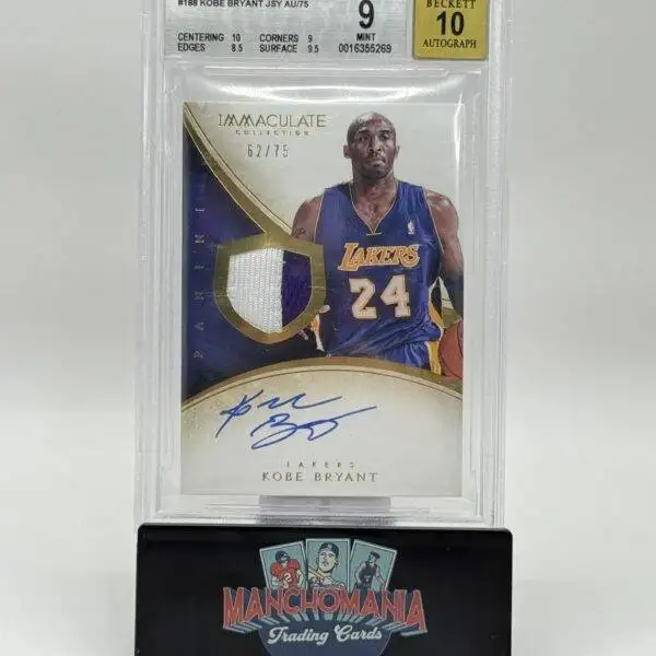 2013-14 Immaculate Collection Patch Auto Kobe Bryant
