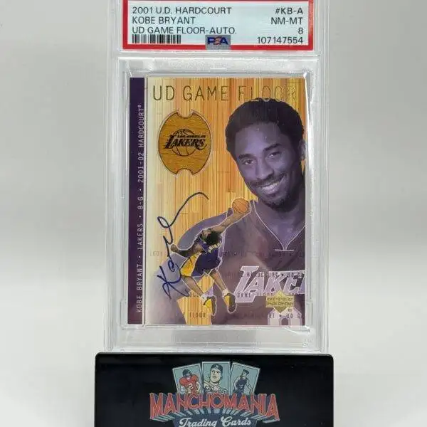 2001 Upper Deck Hardcourt Game-Floor Kobe Bryant Auto