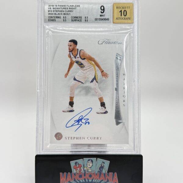 2018-19 Flawless Signatures Right 1/1 Stephen Curry