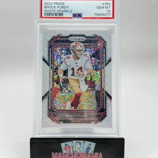 2022 Prizm White Sparkle Brock Purdy RC