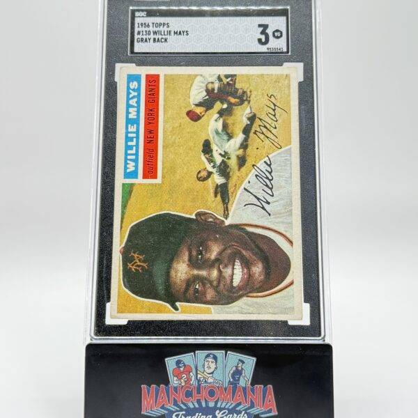 1956 Topps Gray Back Willie Mays