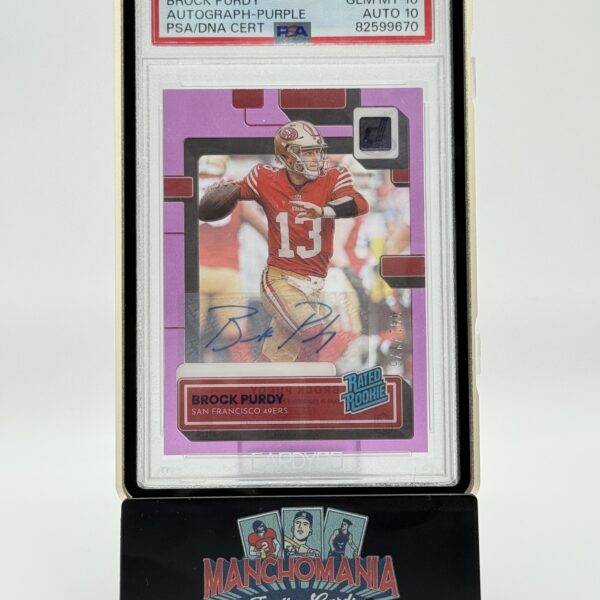 2022 Clearly Purple Auto Brock Purdy RC