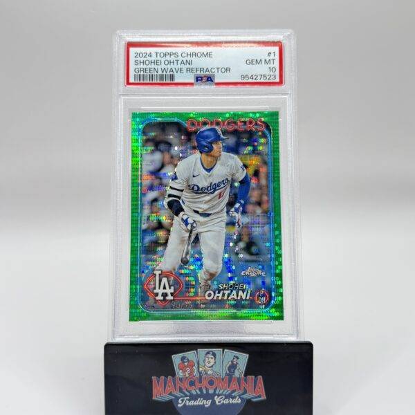 2024 Topps Chrome Green Wave Refractor Shohei Ohtani